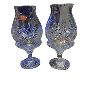 Two, Vintage Gorham fairy Lights- Cut Lead Crystal- Made in West Germany